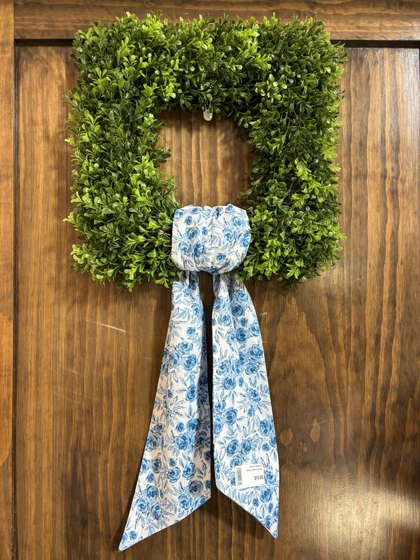 VG Blue &amp; White Floral Sash
