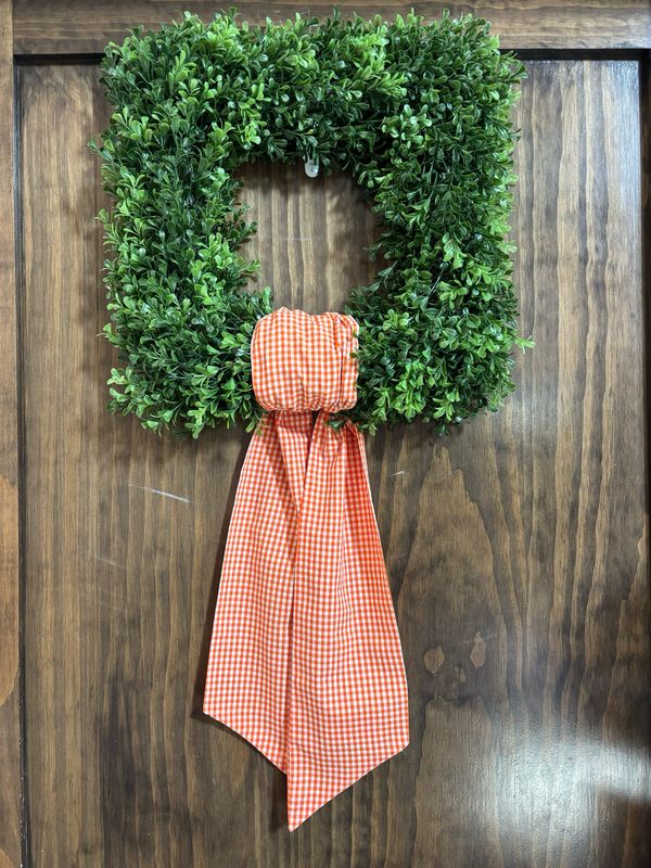 VG Orange Gingham Sash