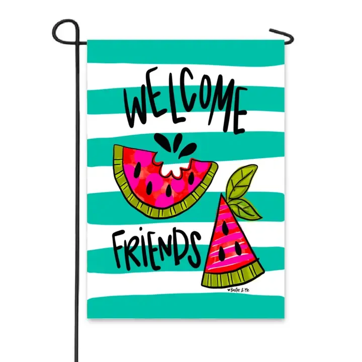 VG Watermelon Friends Garden Flag