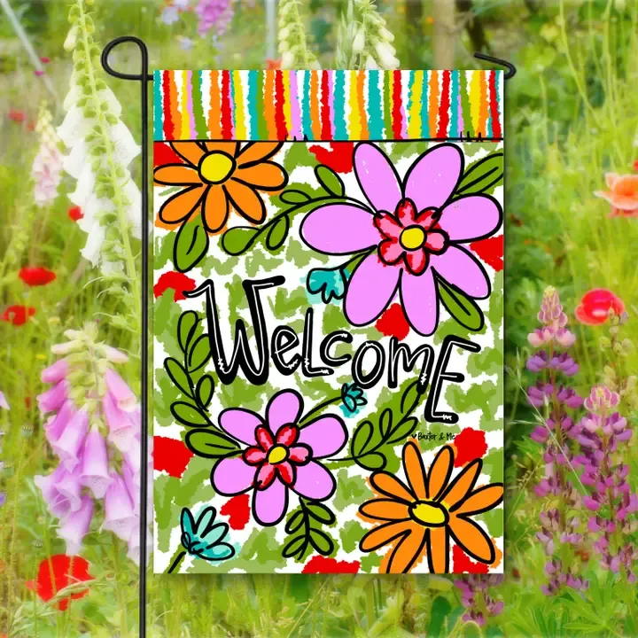VG Welcome Daisy Garden Flag