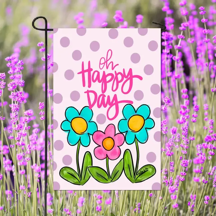 VG Oh Happy Day Daisy Garden Flag