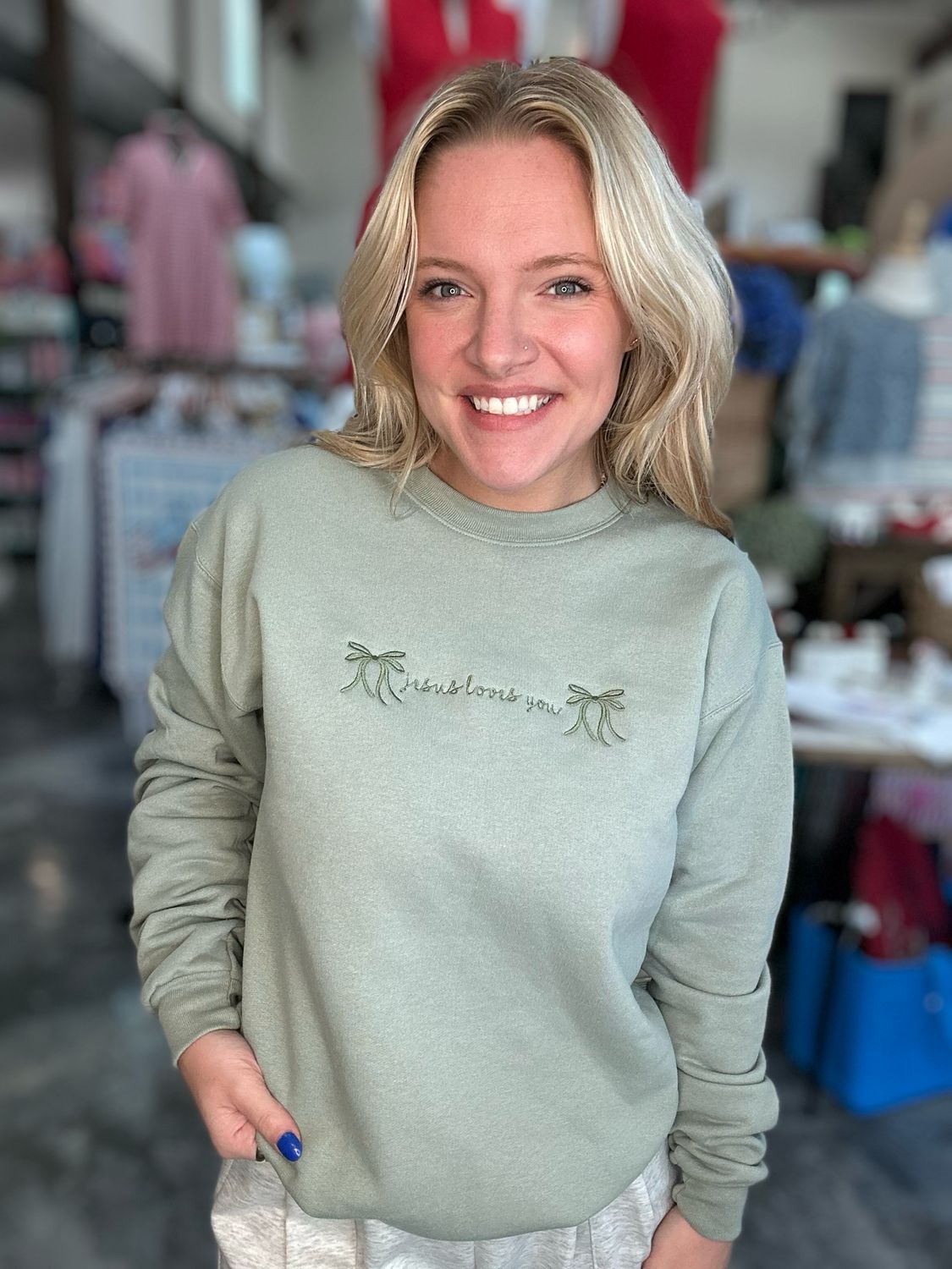 RD Jesus Love You Bows Tee