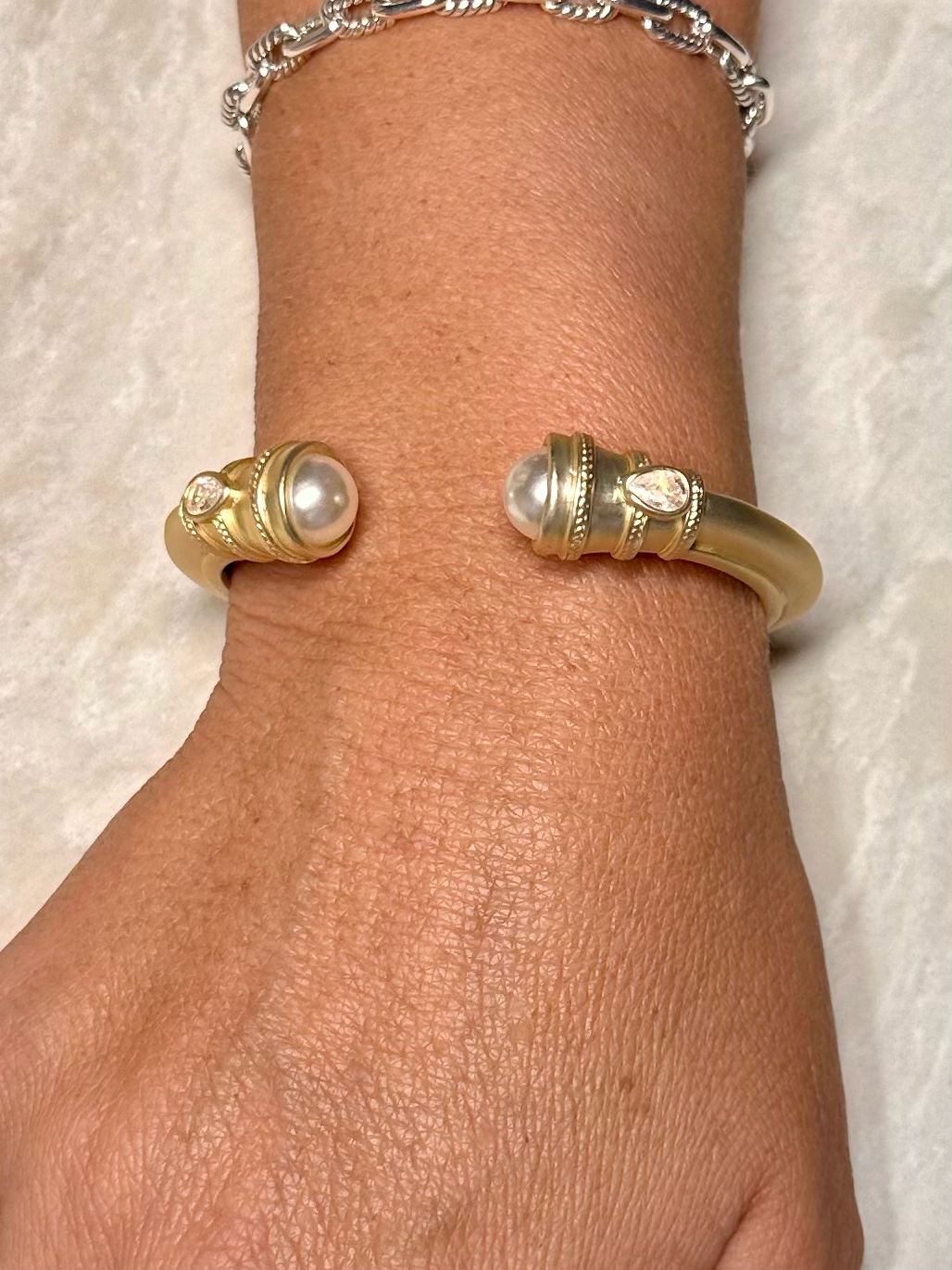 VG Pearl Cuff Bracelet