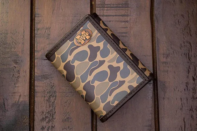 Old School Brown Camo Trifold- Miss State