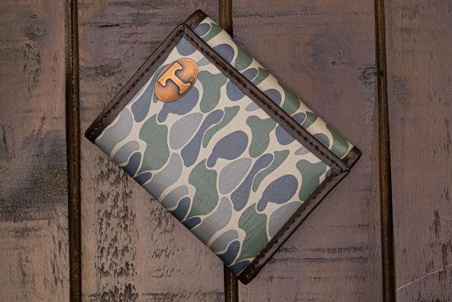 Old School Green Camo Trifold-TN