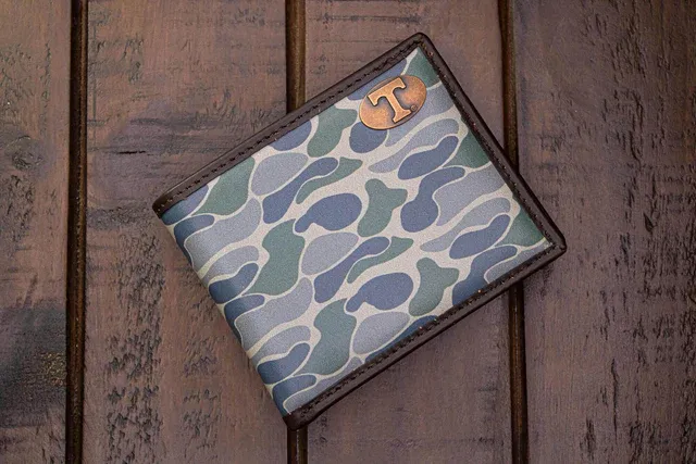 Old School Green Camo Bifold Wallet-TN