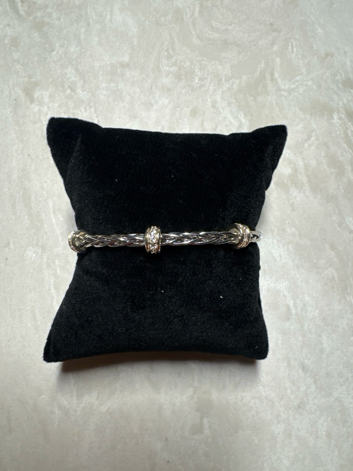 VG Silver &amp; Gold Rope Bracelet