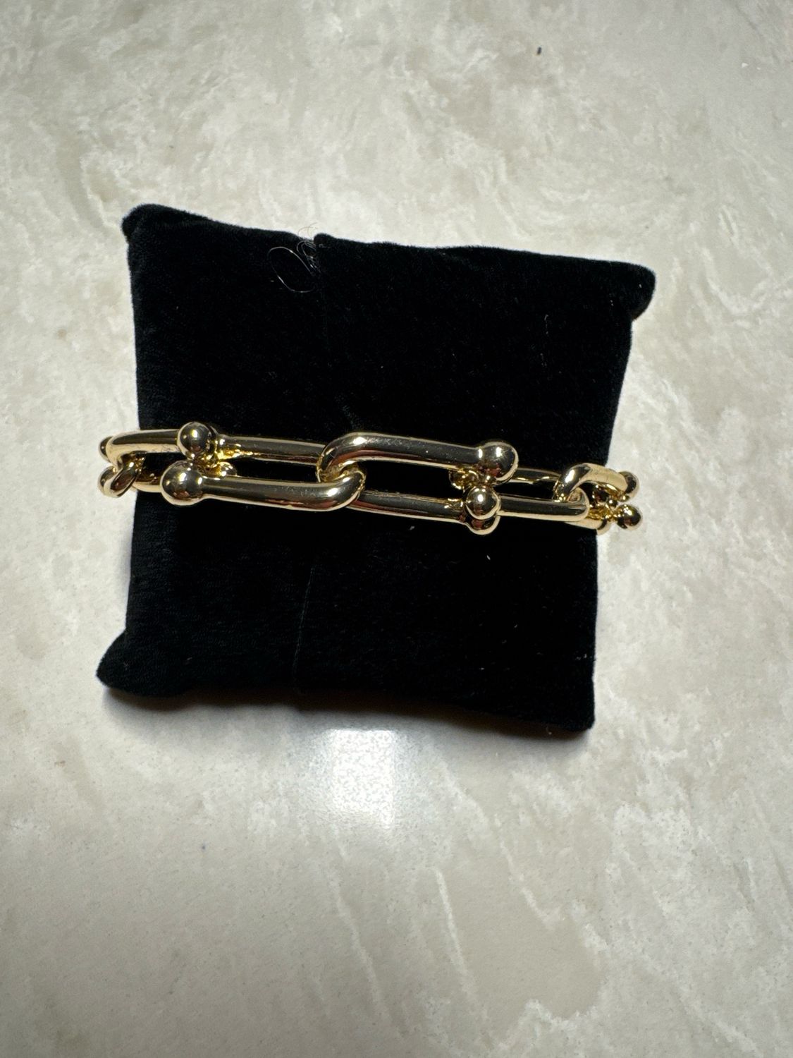 VG Gold Beaded Link Bracelet