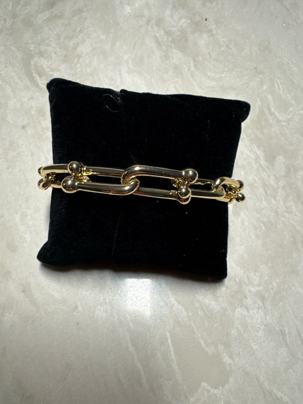VG Gold Beaded Link Bracelet