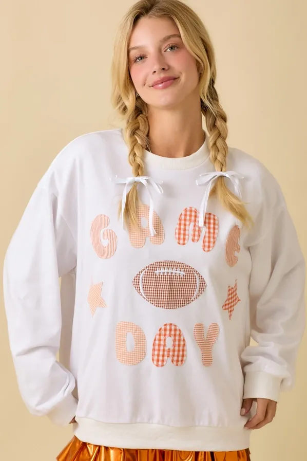 Game Day Patchwork Top