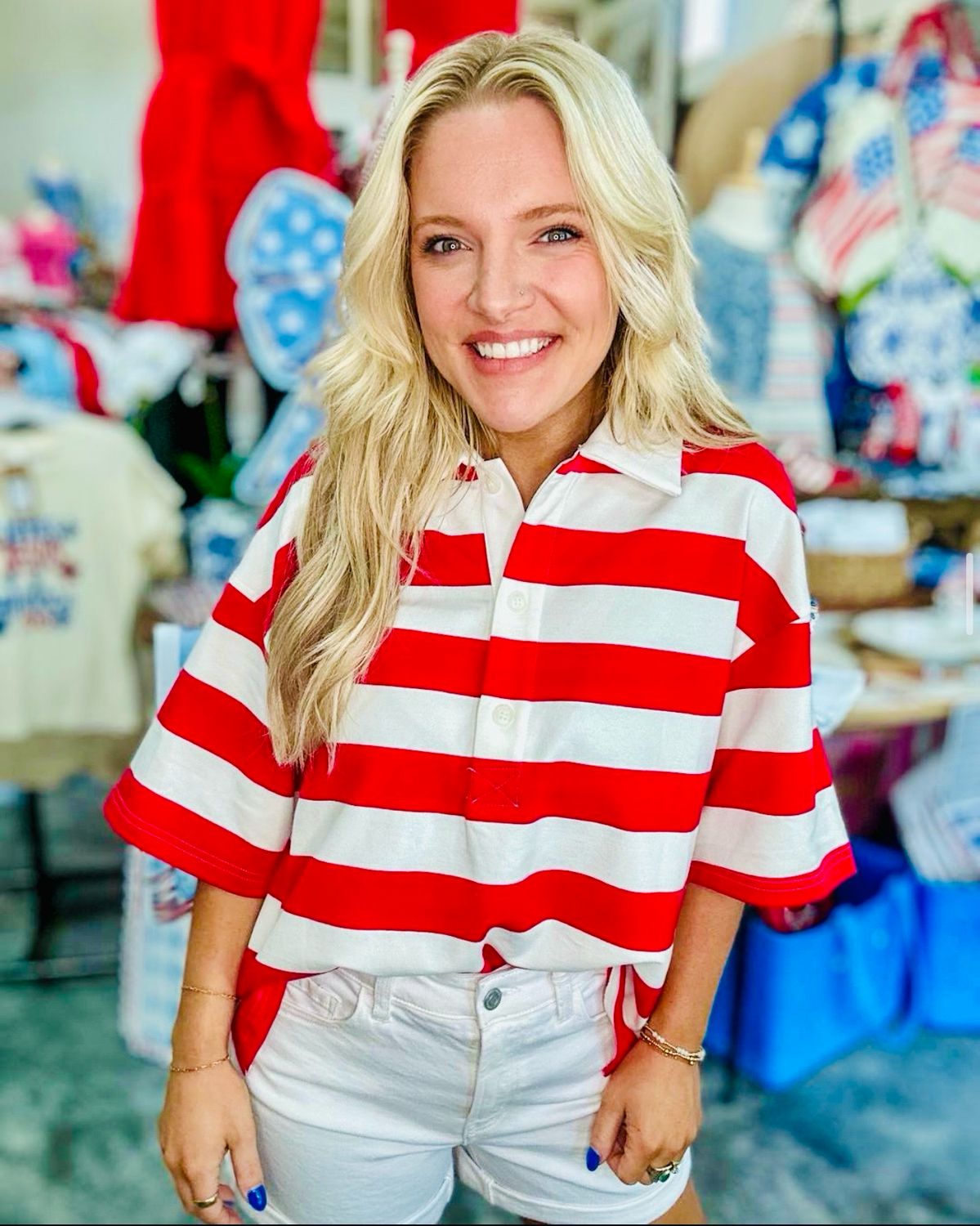 RD The Tide Polo-Ivory/Red