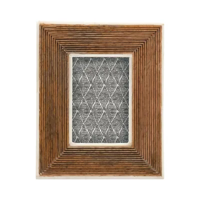 Mango Wood &amp; Bone Frame
