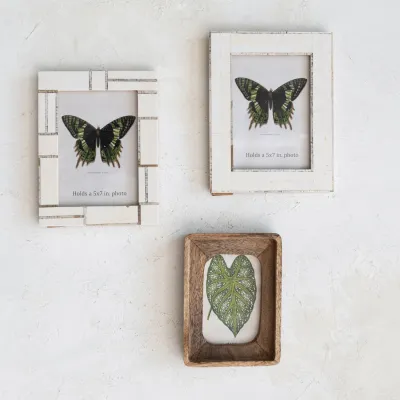 Resin Photo Frame w/ Horn Inlay Style 2