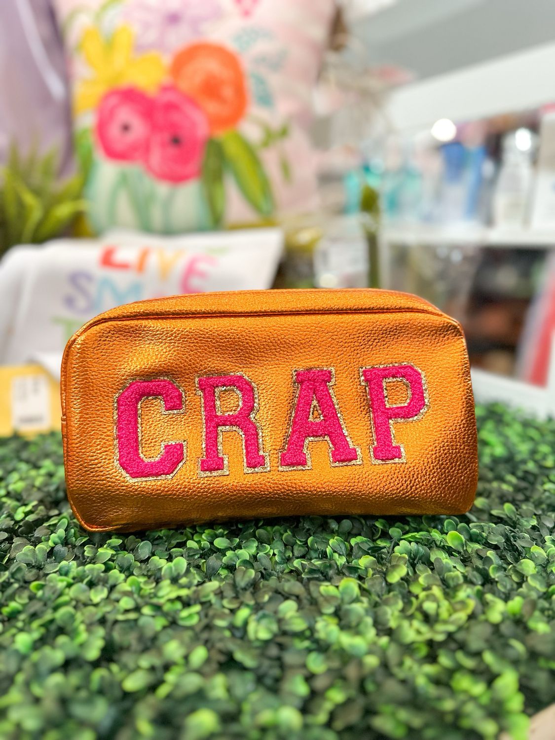 Metallic Crap Cosmetic Bag