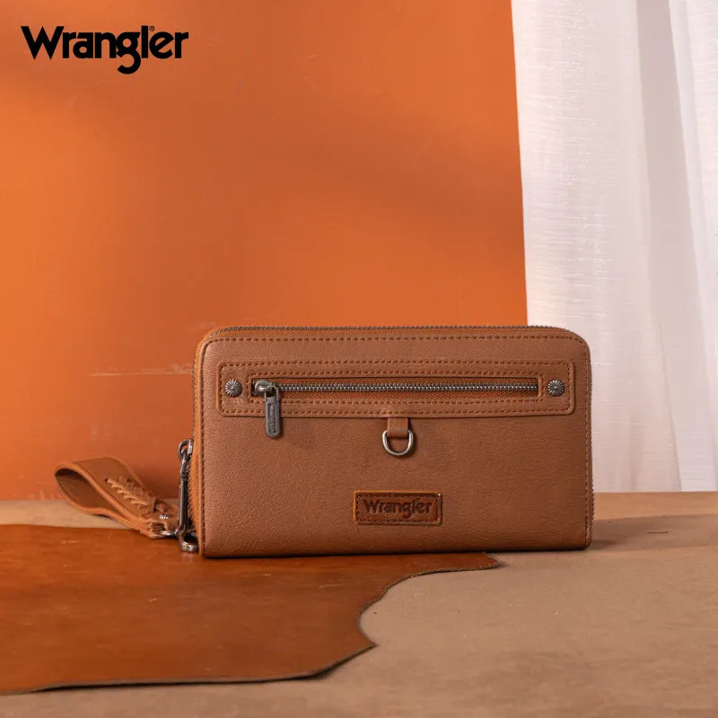 Wrangler Double Zip Wristlet-BR
