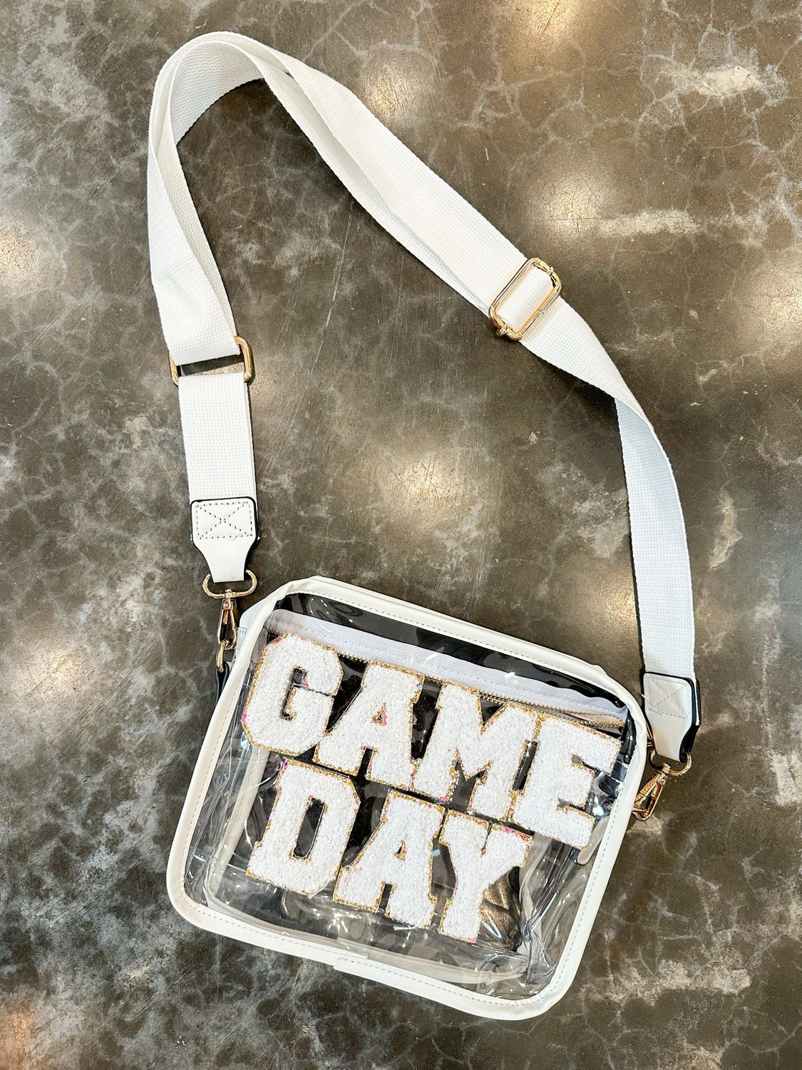 White Game Day Stadium Bag