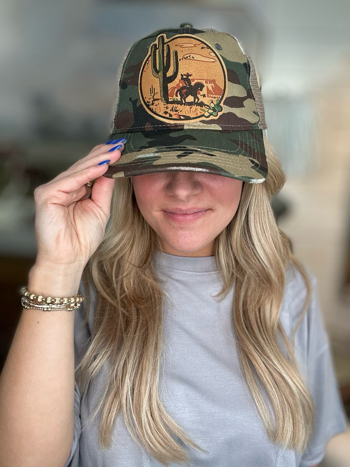 XOXO Hats-Cactus Cowboy/Camo
