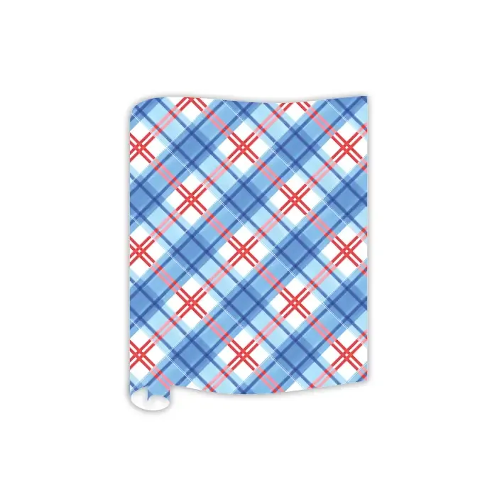 VG Table Runner-Patriotic Plaid