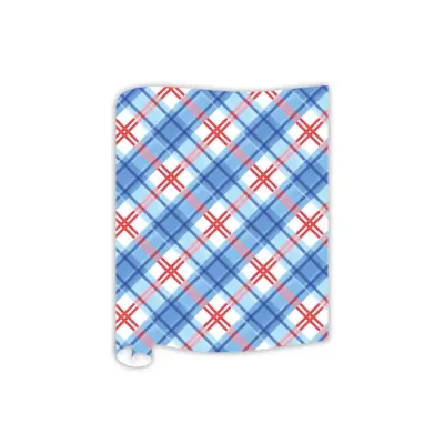 VG Table Runner-Patriotic Plaid