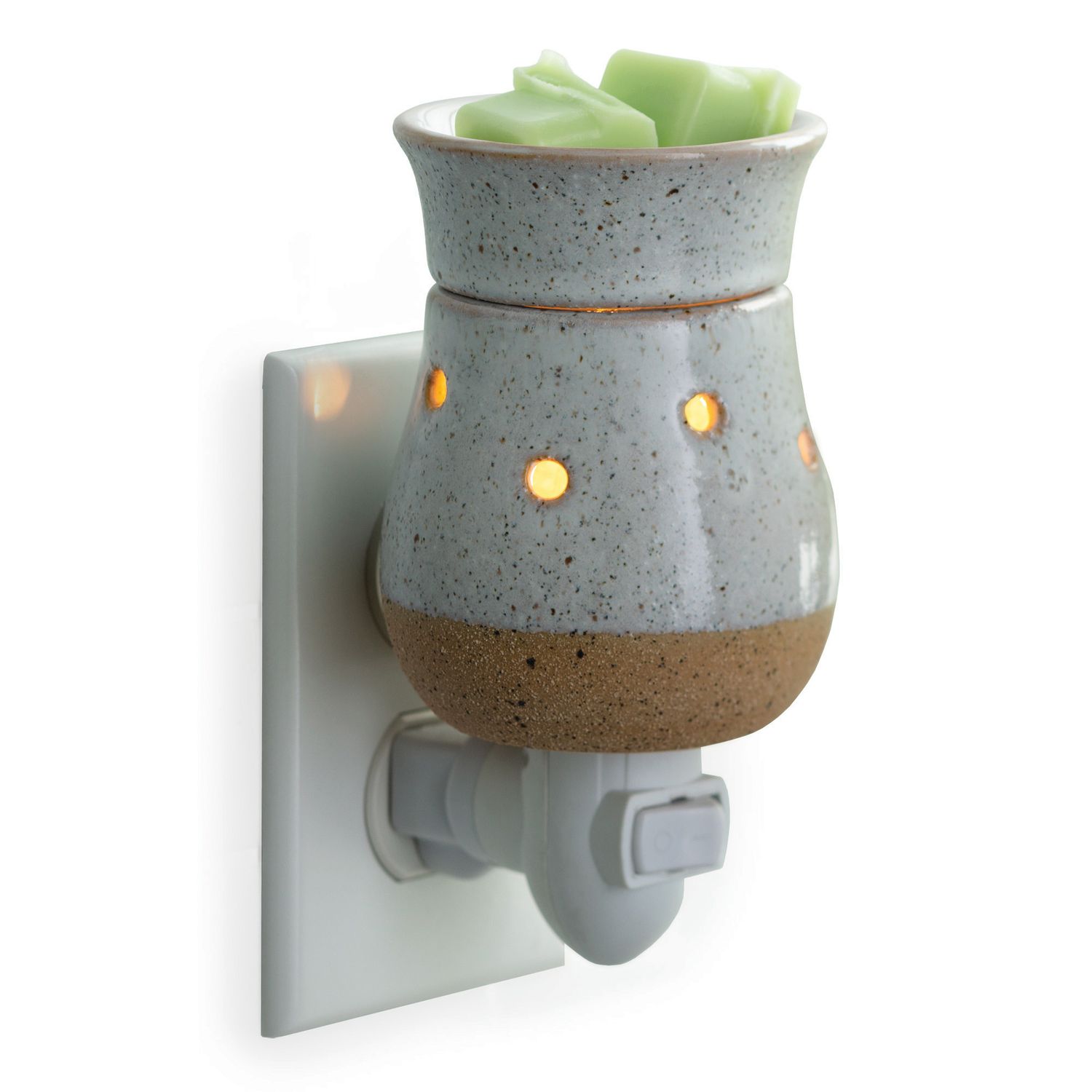 Rustic White Plugable Fragrance Warmer