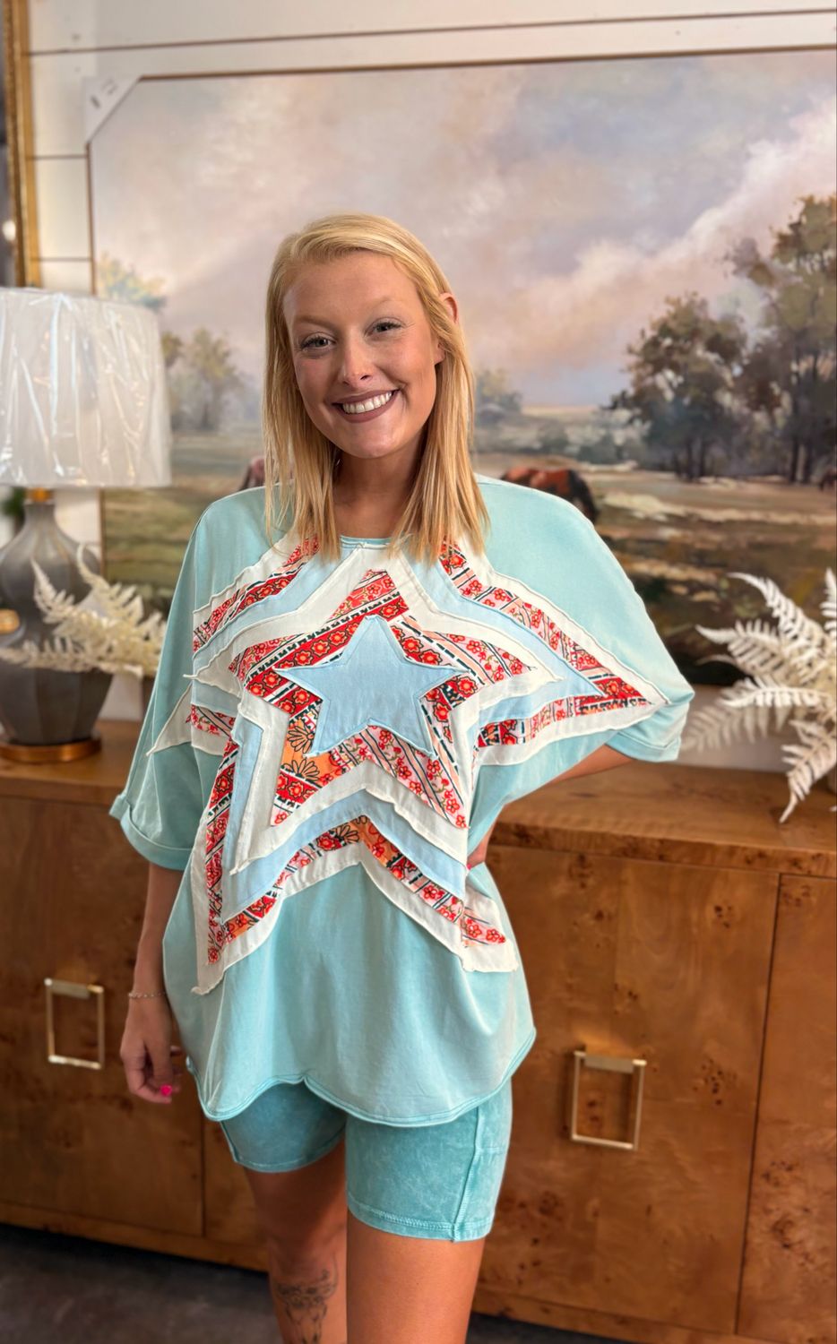 RD Mint Meadow Star Top