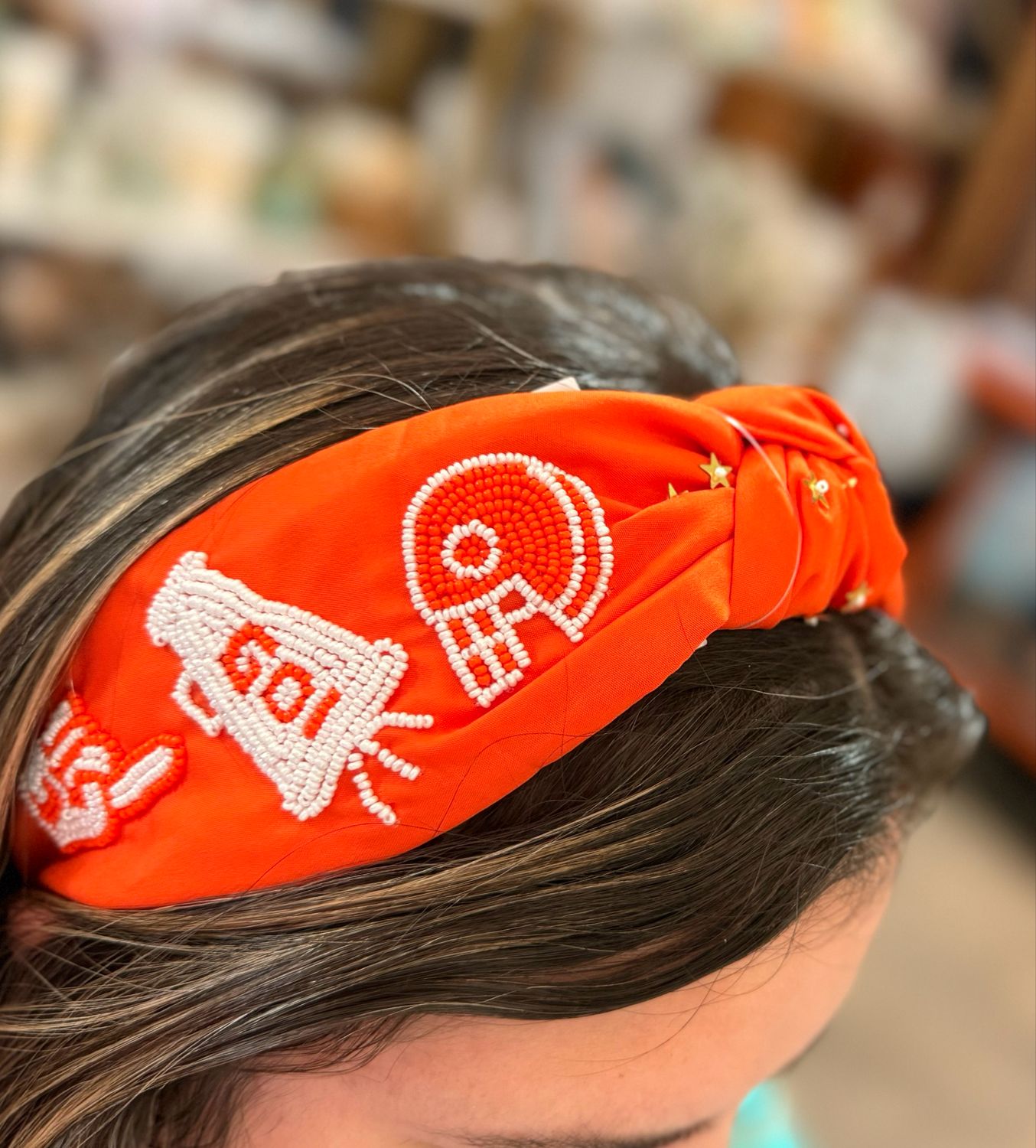 Game Day Icons Headband-Orange