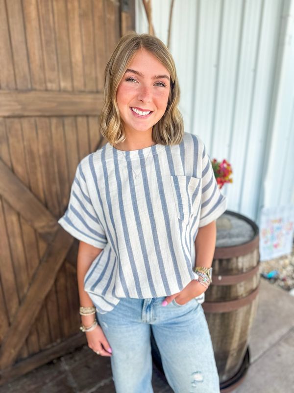 The Lewis Top-Ocen Blue