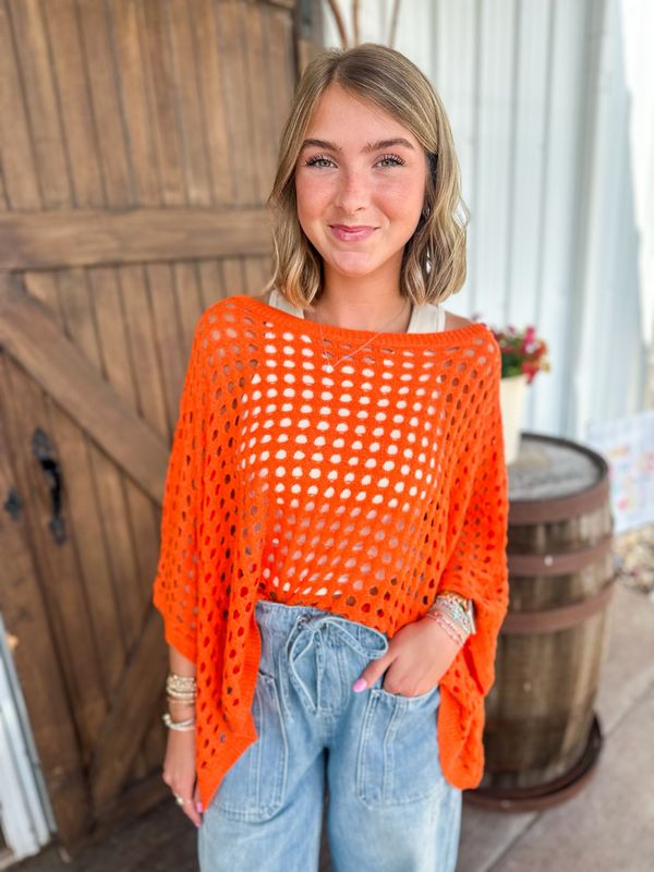 The Corrine Top-Orange