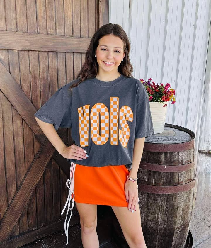 CS TN Vols Check Tee