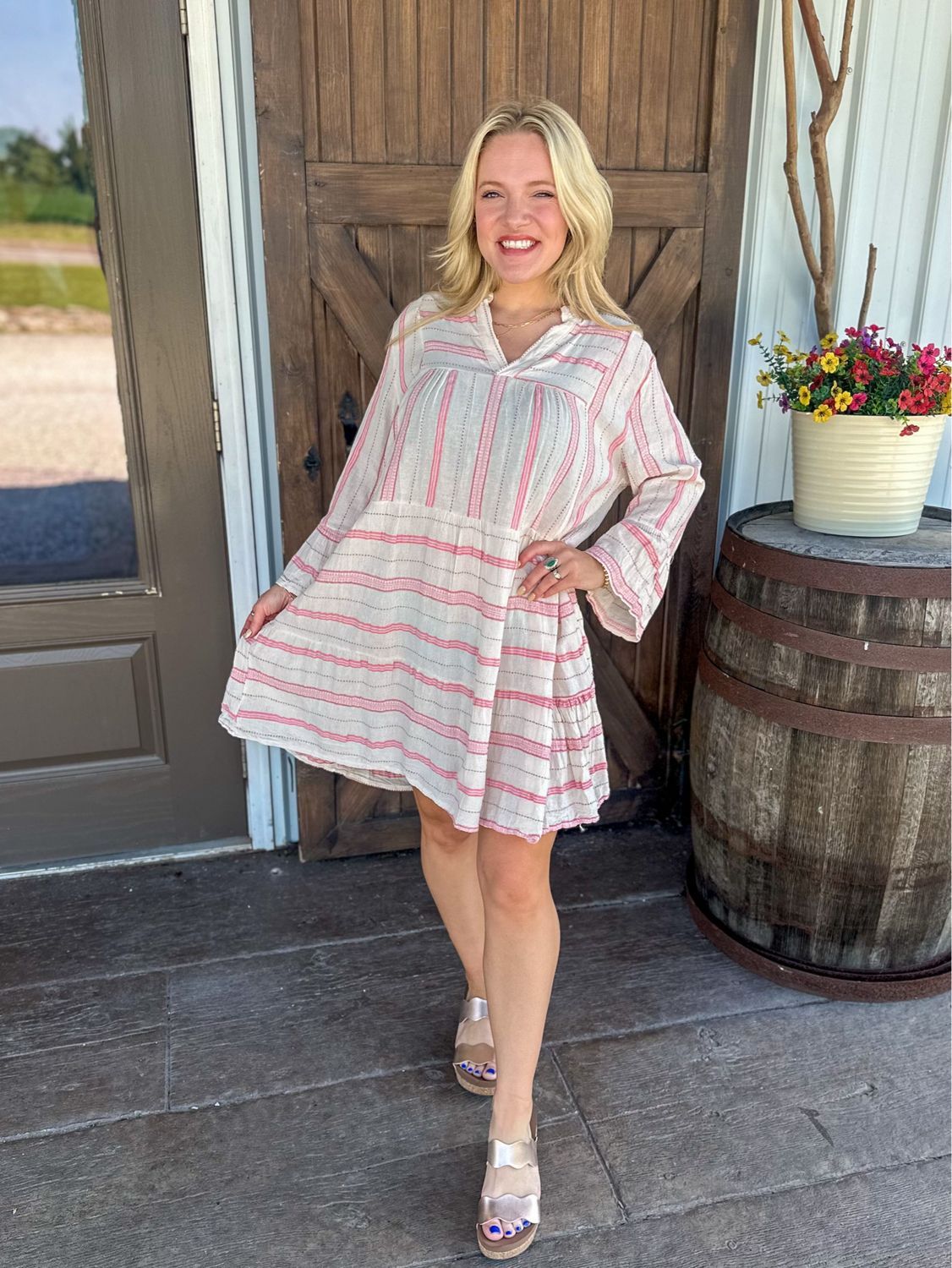 VG Beige/Pink Dress