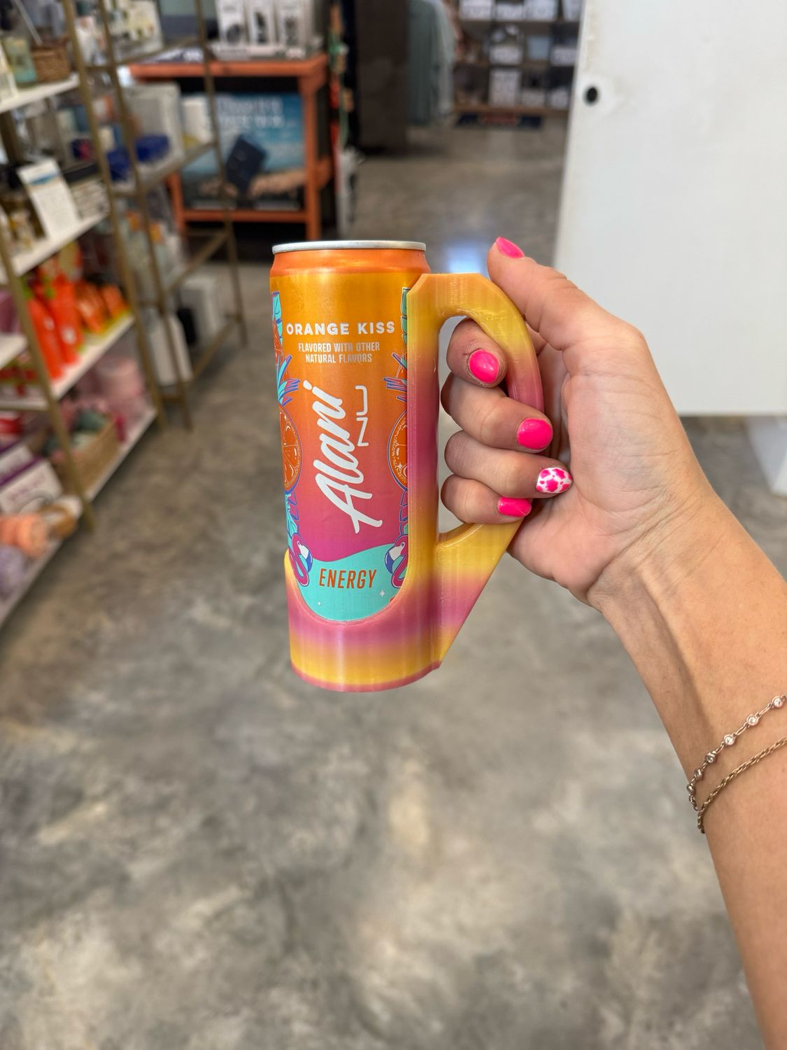 Orange/Pink Sipzey Handle