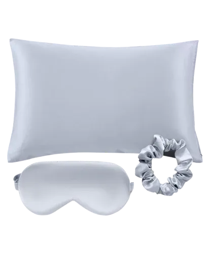 Silver Satin Sleep Set