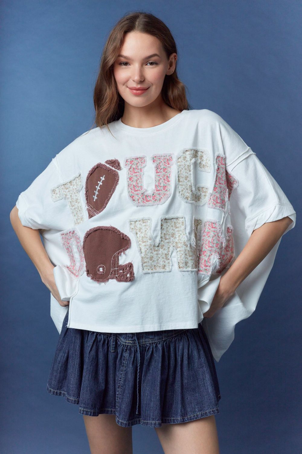 Football &amp; Bows Top