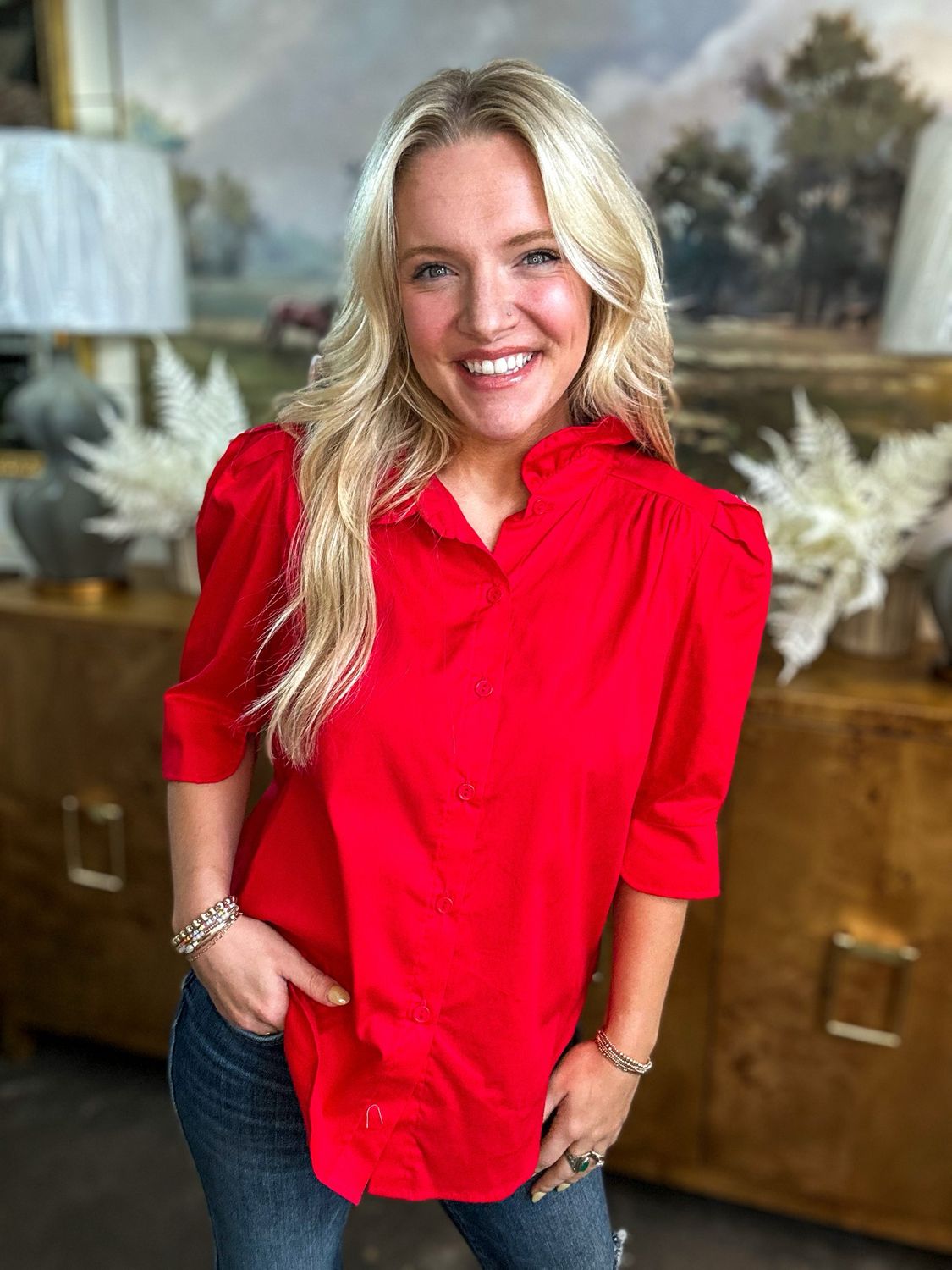 Jodie Top-Red
