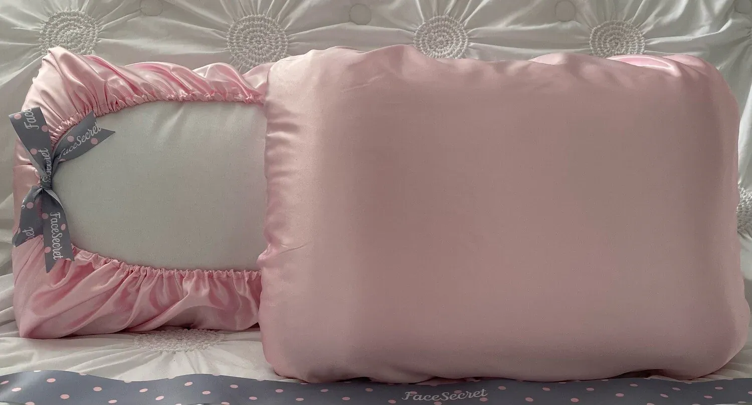 Satin Pink Travel Slipover Pillow Case