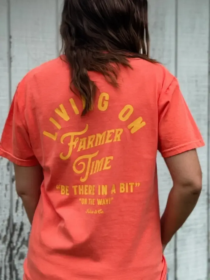 Living on Farmer Time Graphic Tee