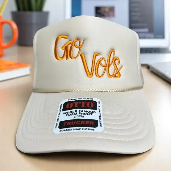 Go VOLS Khaki Embroidered Hat