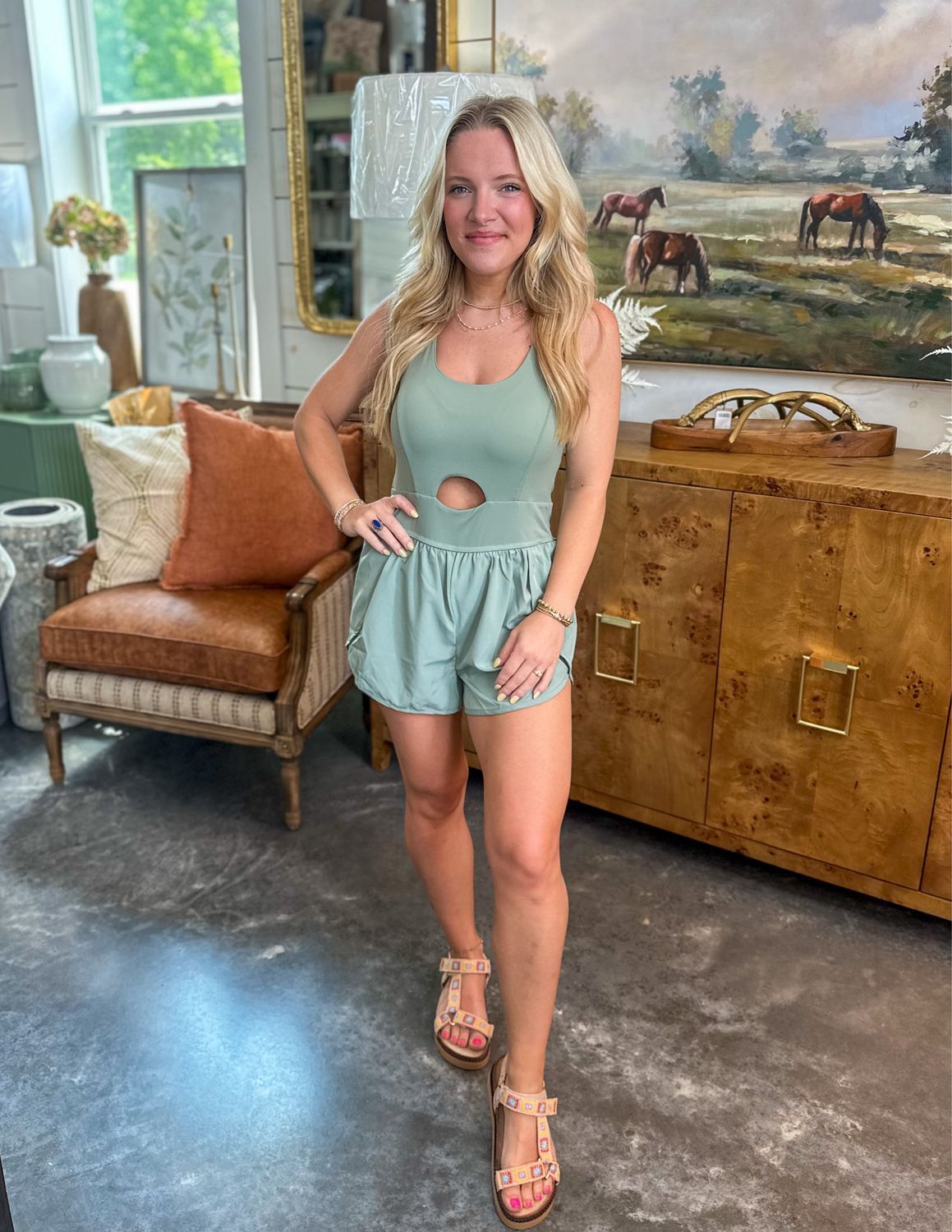 Mint Mirage Romper