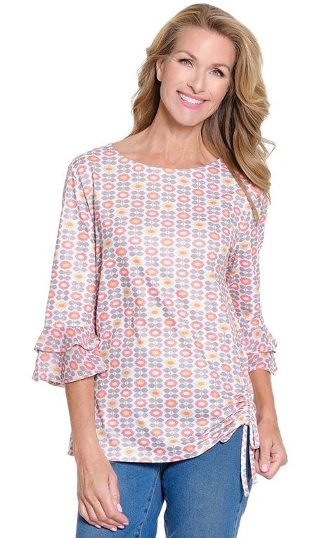 Flrmlt Side Drawstring Top