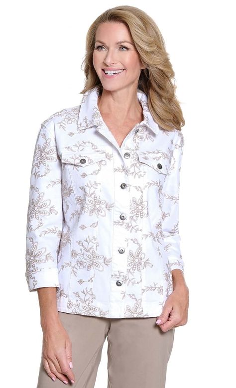 White Bttn Jean Jacket