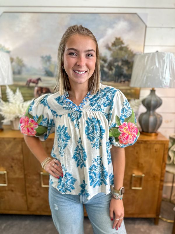 Island Blooms Top