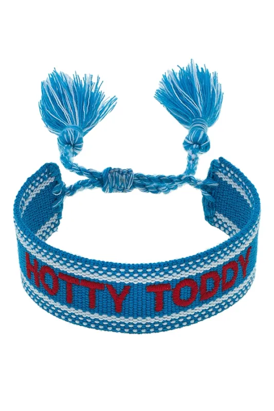 Ole Miss Rebels Woven Tassel Bracelet Red
