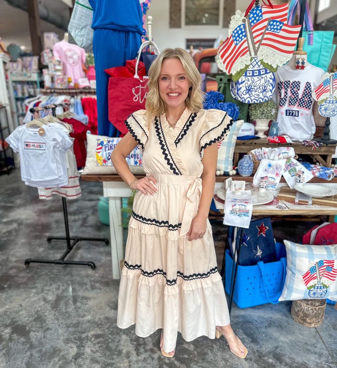 CH Creme Statement Dress