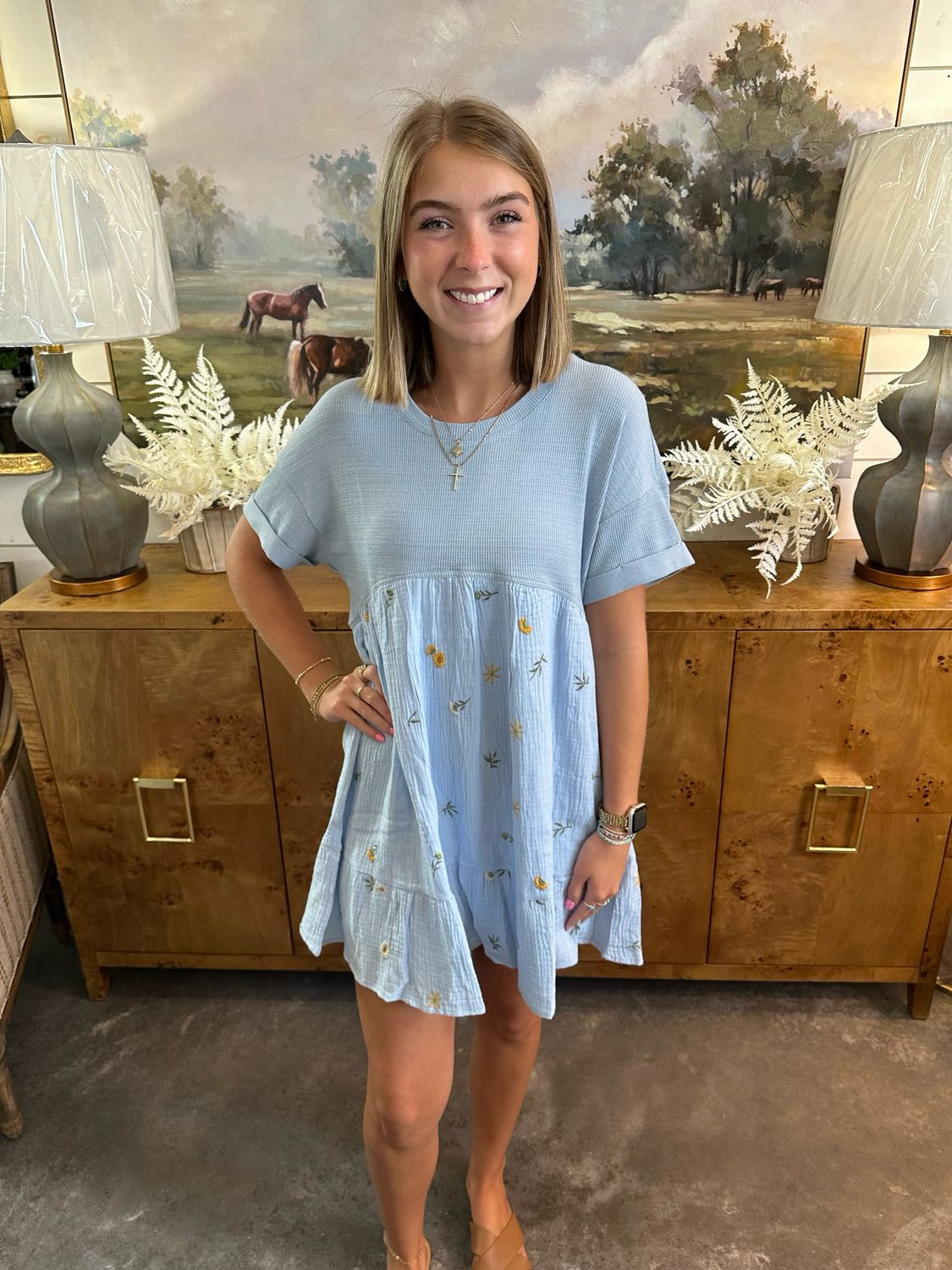 Sky Petals Dress