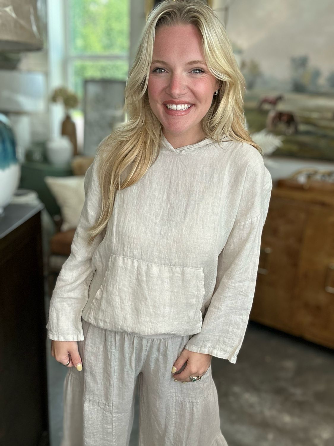 VG Breezy Cove Linen Top