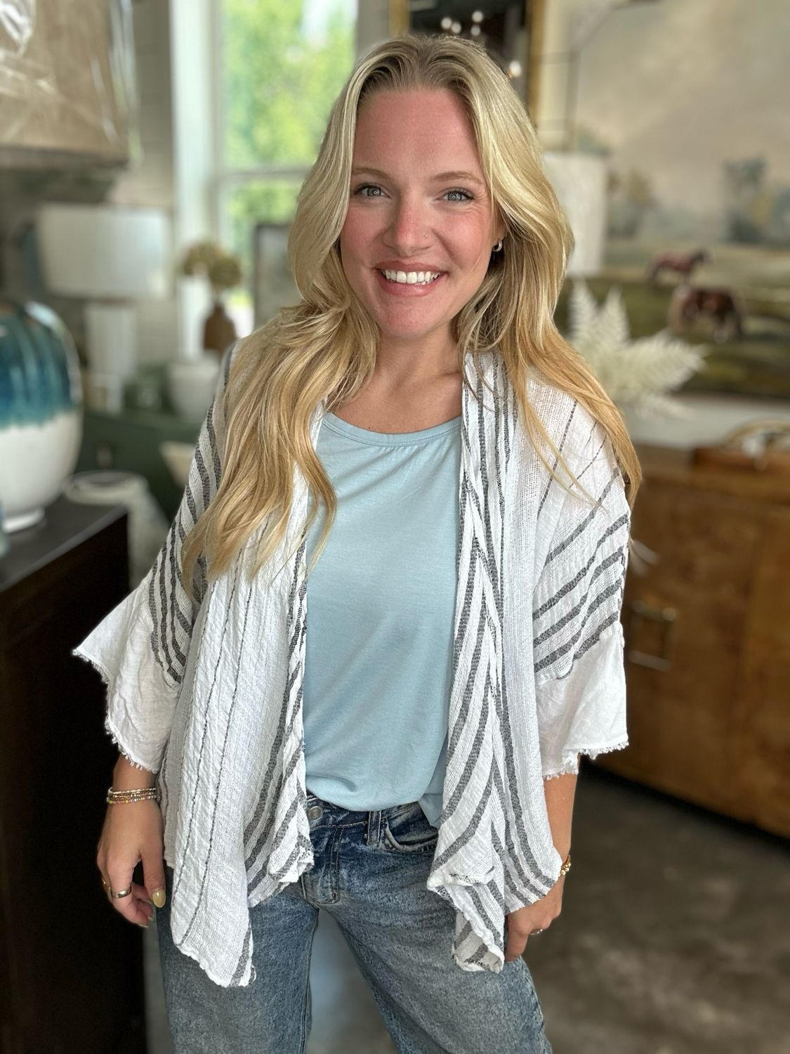 VG Island Breeze Linen Cardi