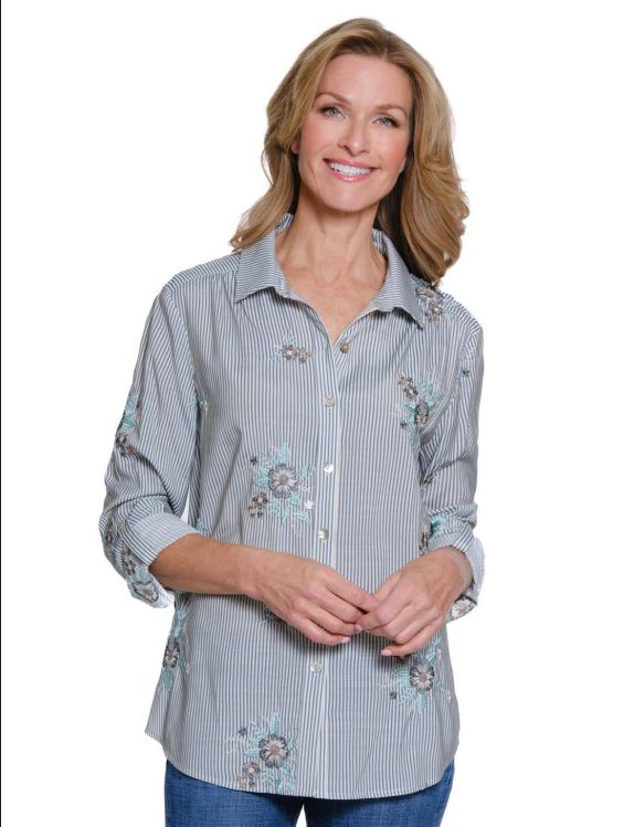 Chmbry Roll Tab Hi-Lo Top