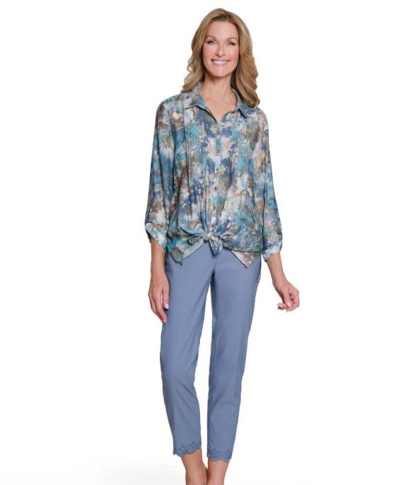 Multi Tuck Bttn Frt Top