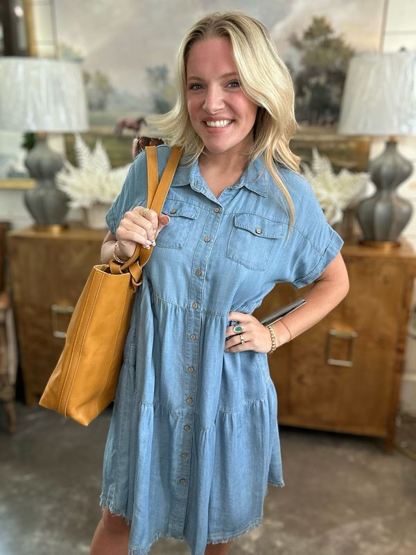 Ltindg Tiered Shirt Dress