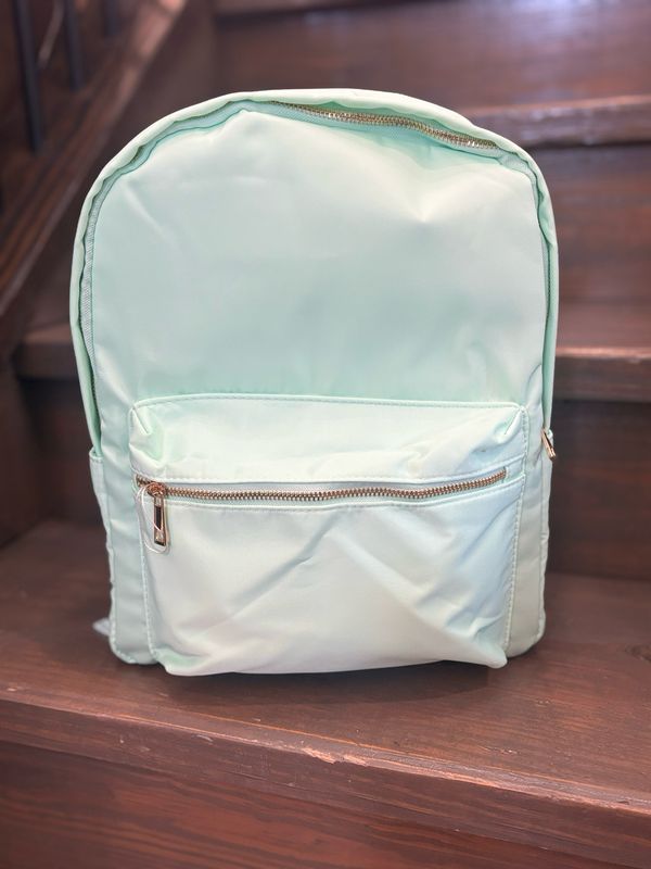 Nylon Backpack-Mint